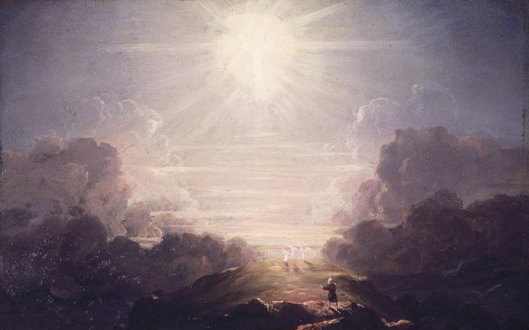 Thomas Cole Study for The Cross and the World oil painting picture